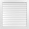 Ekena Millwork Vertical Surface Mount PVC Gable Vent: Functional, w/ 3-1/2"W x 1"P Standard Frame, 42"W x 42"H GVPVE42X4201SF - alternate 1